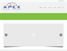 Tablet Screenshot of apex-billing.com